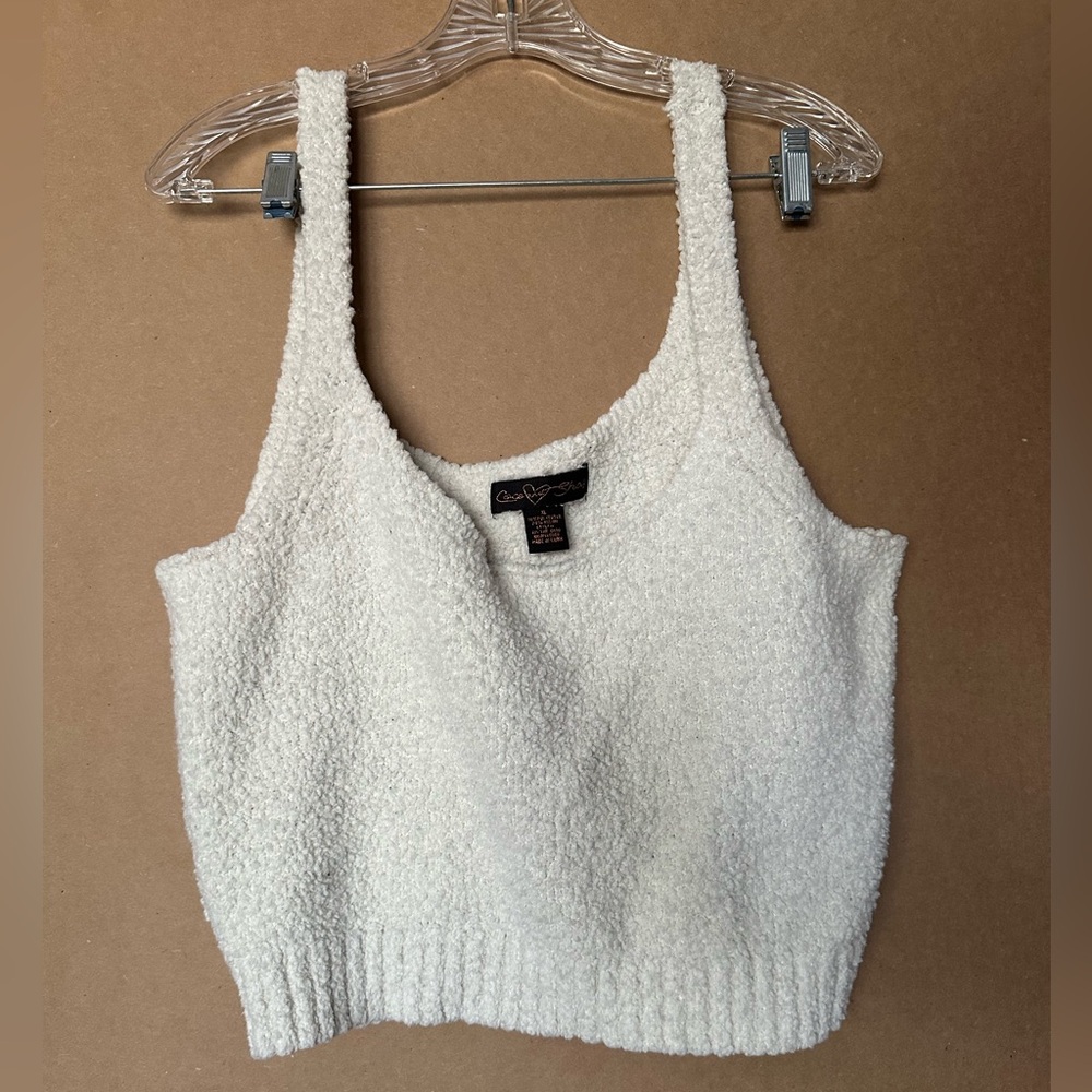 Sweater-Knit Cropped Cami